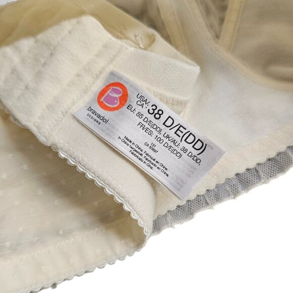 Bravado Nursing Bra, Lace, Removable Straps, Ivory, Wireless, Size 38D/DD, NWT - Picture 5 of 5